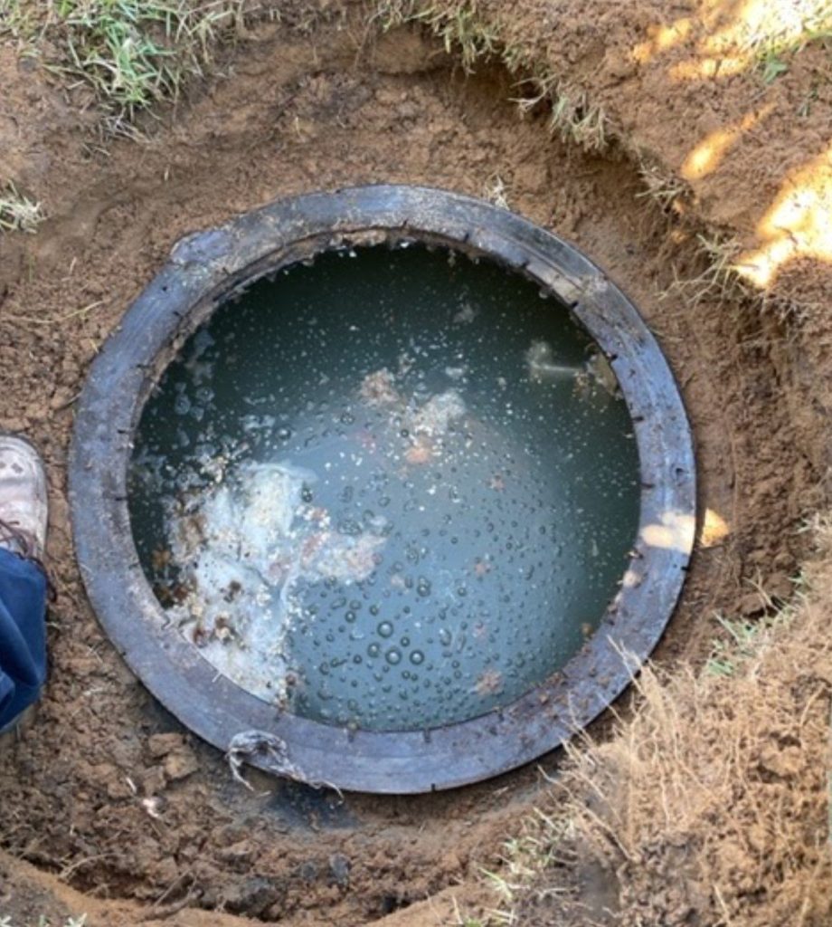 Septic tank set and ready for service — Anytime Septic