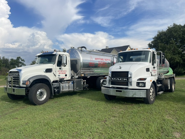 Anytime Septic pump truck